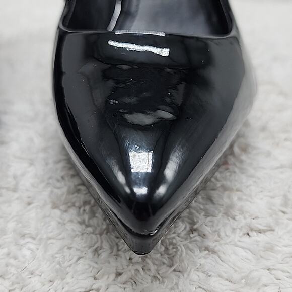 DKNY LEXIE POINTED TOE CLASSIC PUMP BLACK PATENT LEATHER LADIES SIZE 6 GUC - Picture 5 of 16
